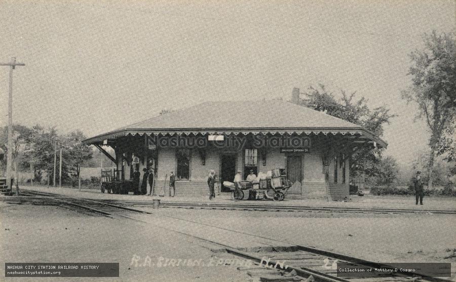 Postcard: Railroad Station, Epping, New Hampshire